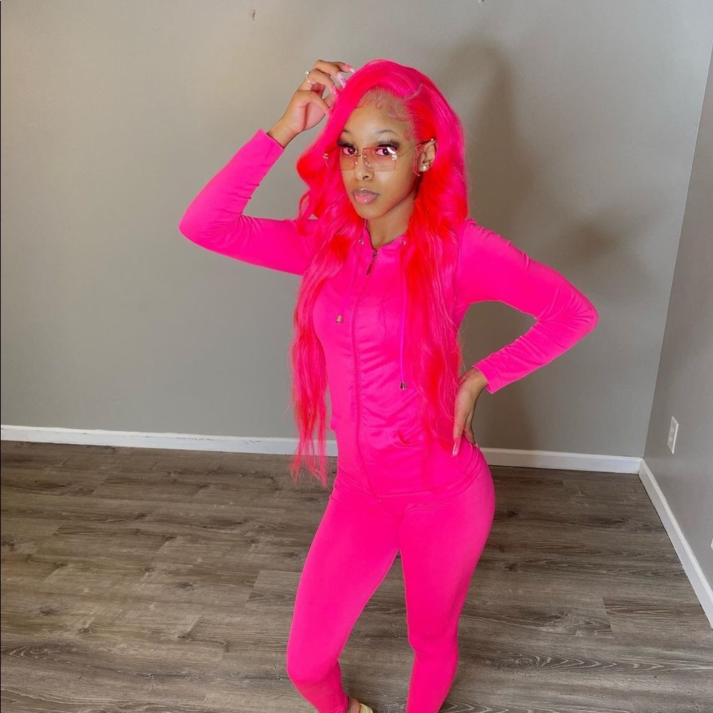 Pink sweatsuit set